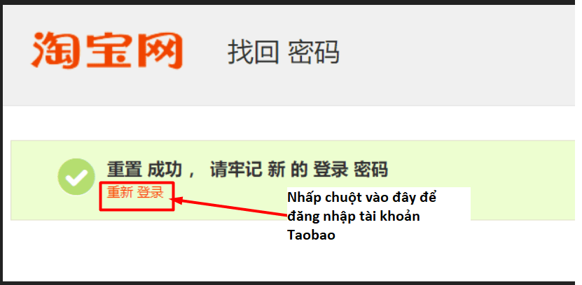 hướng dẫn đăng ký tài khoản thành công trên trang taobao